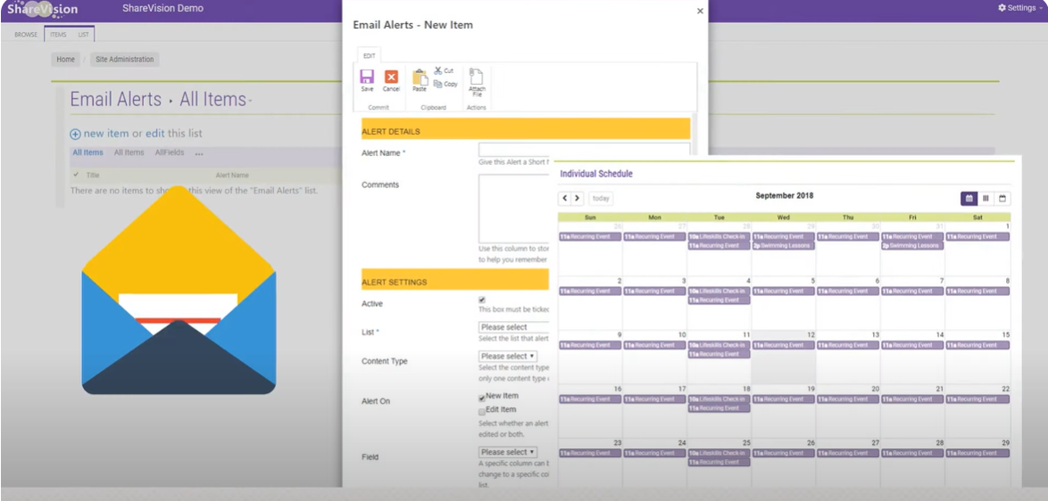 screenshot of ShareVision