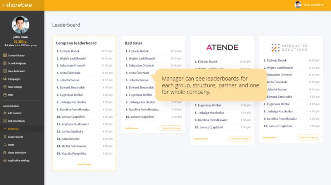 screenshot of Sharebee