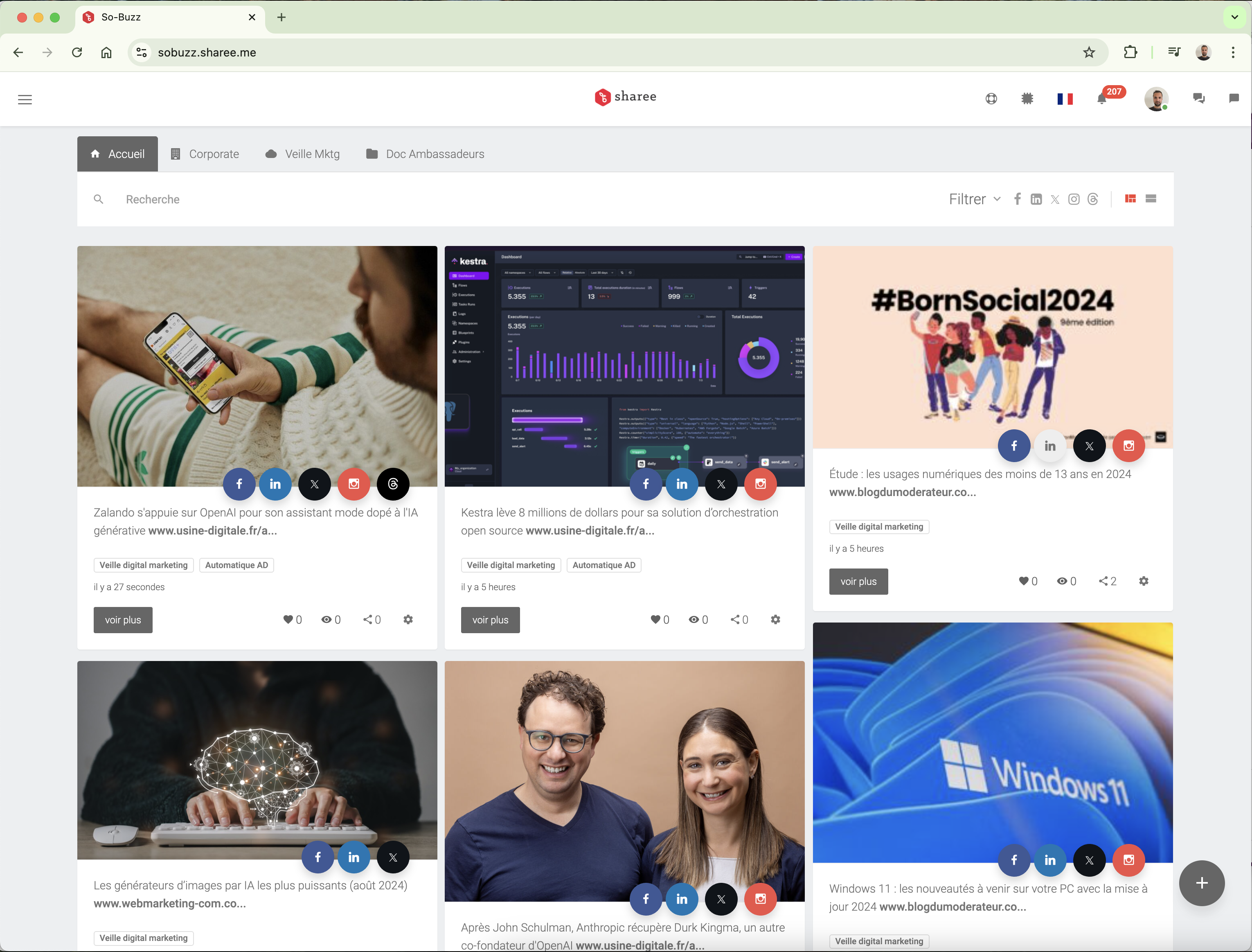 screenshot of Sharee