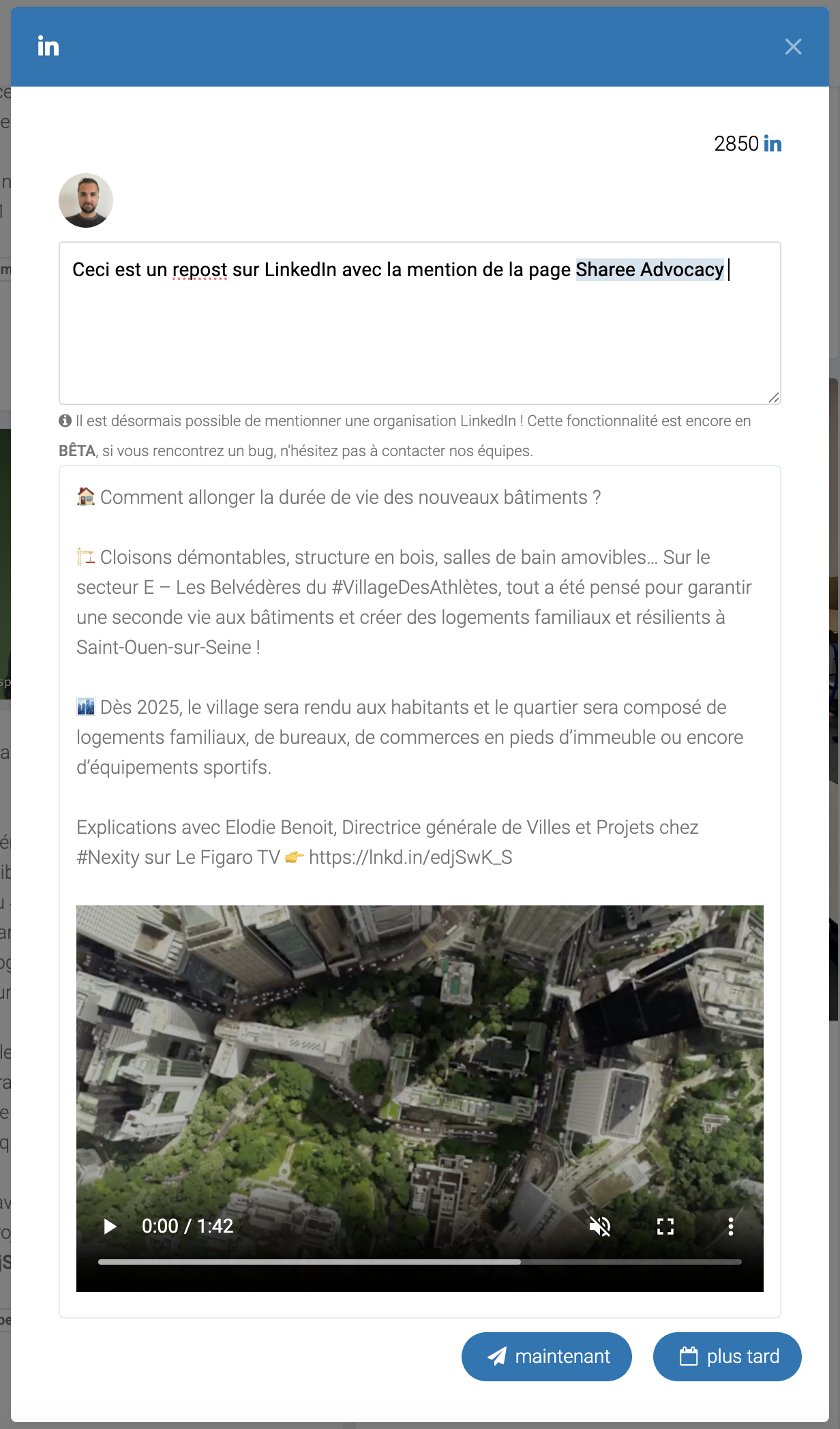 screenshot of Sharee