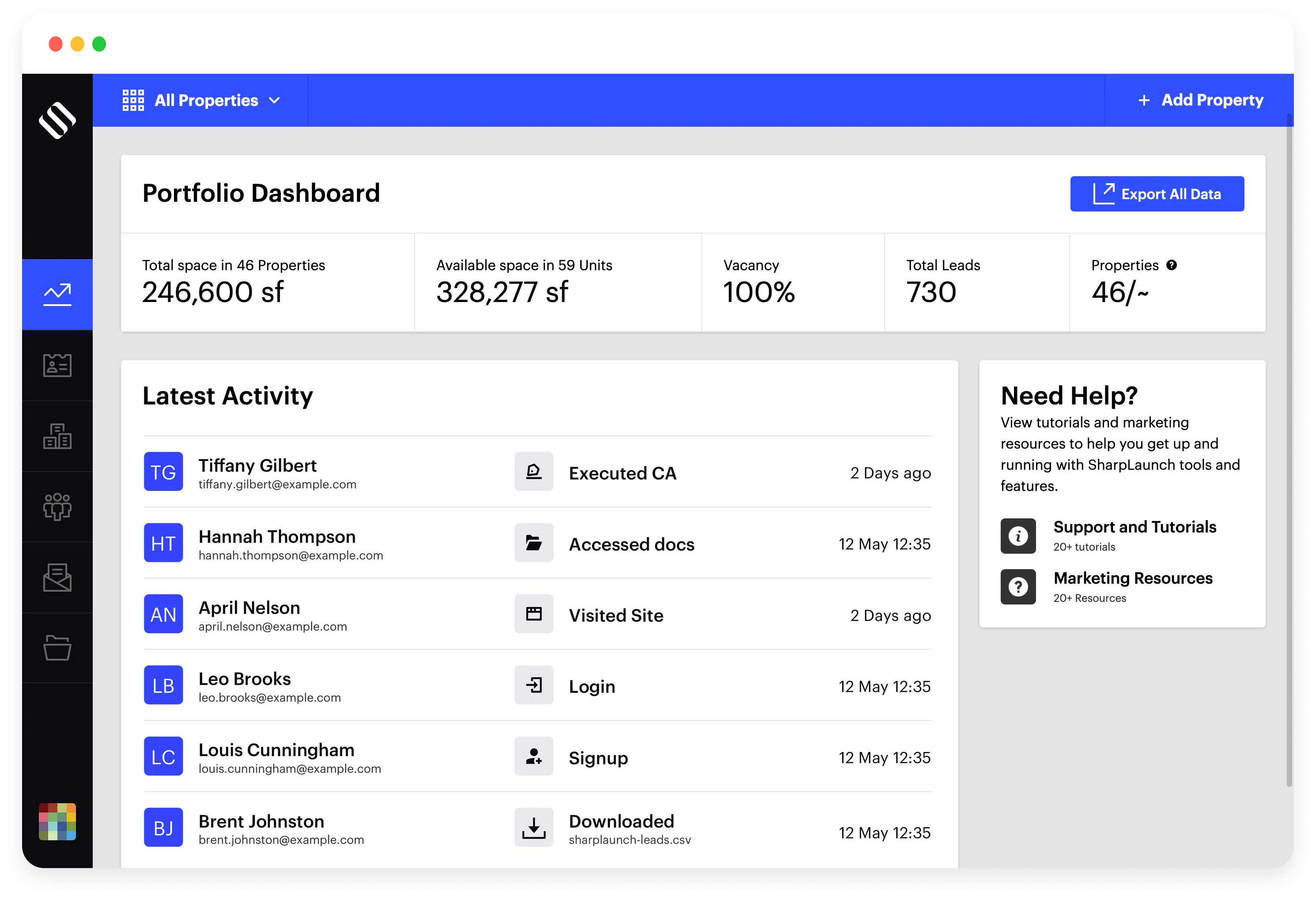 screenshot of SharpLaunch