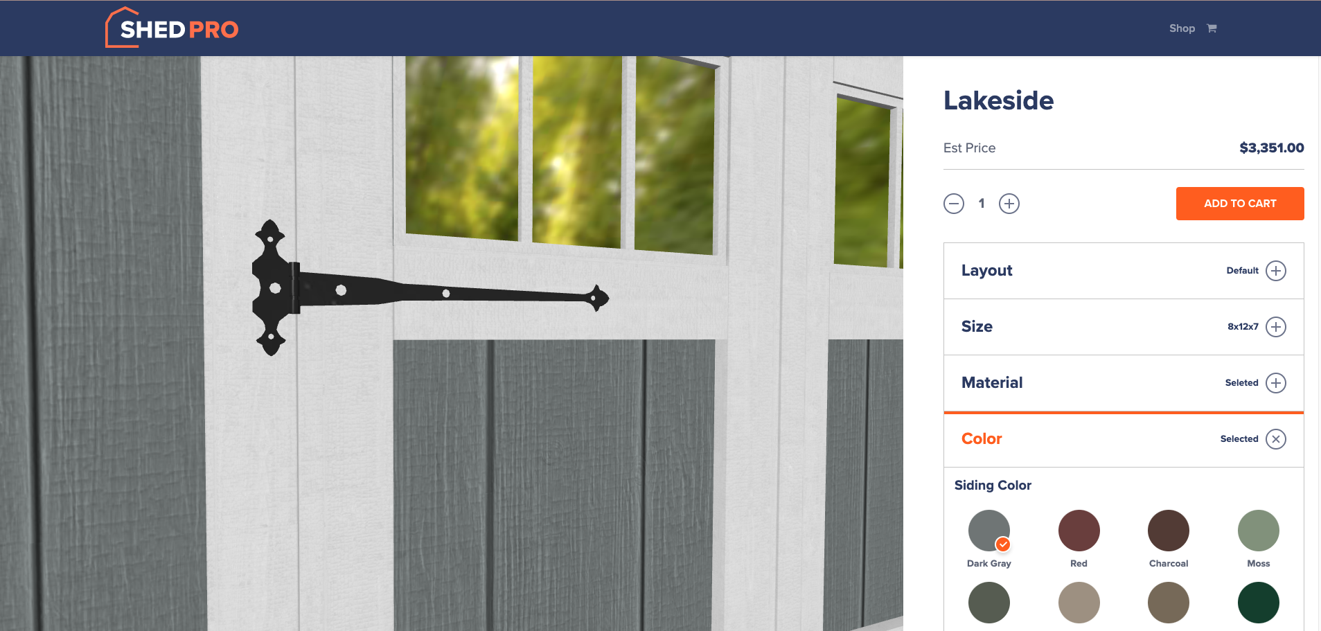 screenshot of ShedPro