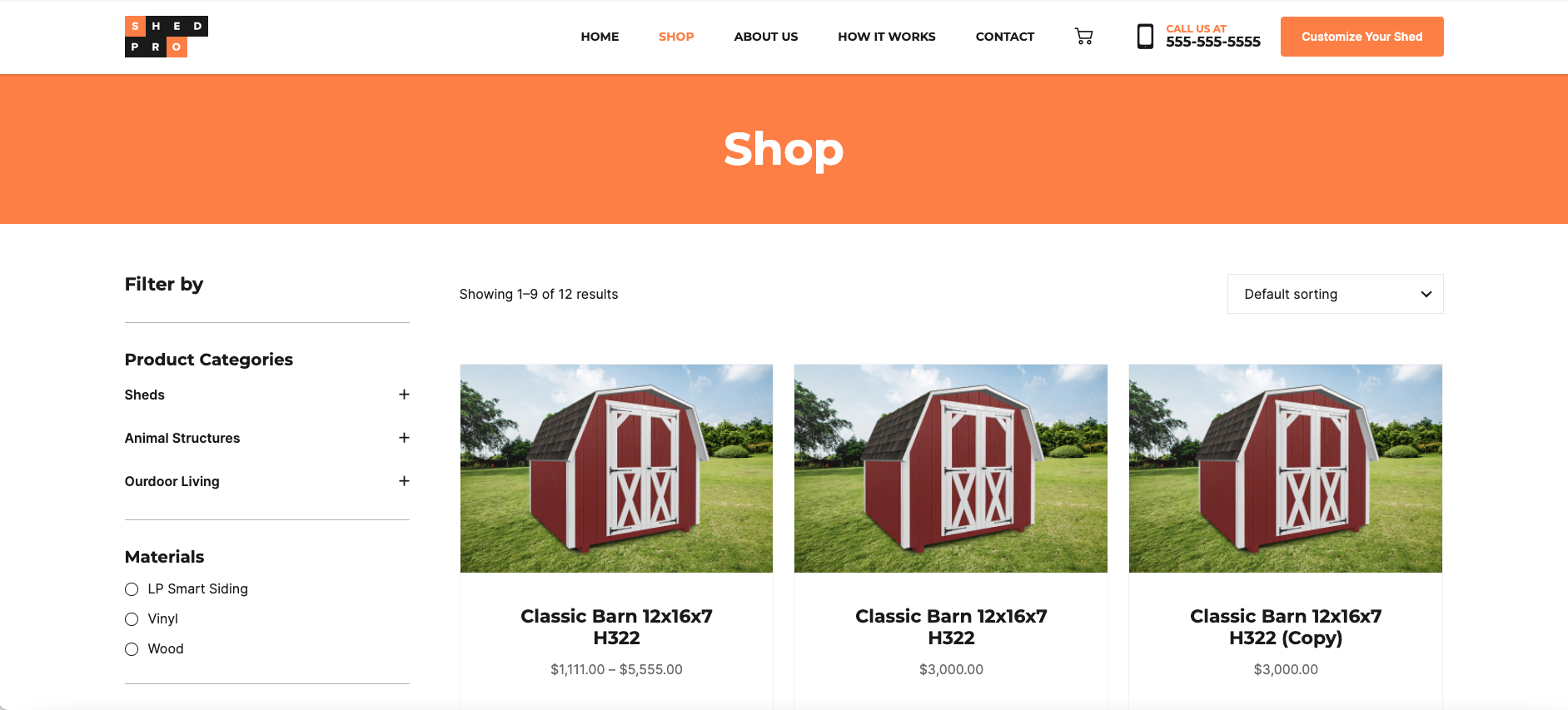 screenshot of ShedPro