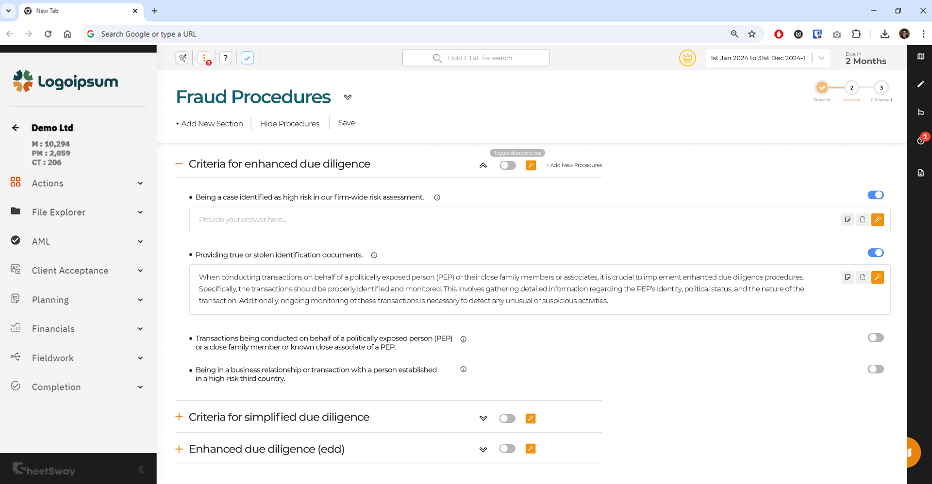 screenshot of Sheetsway