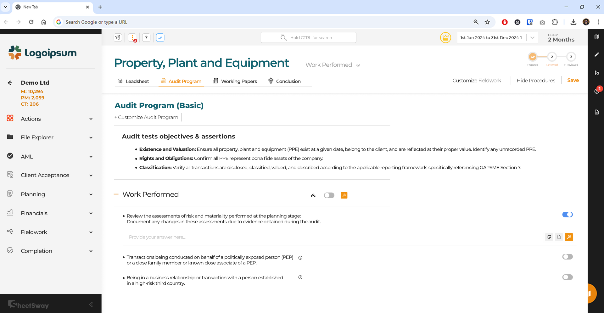 screenshot of Sheetsway
