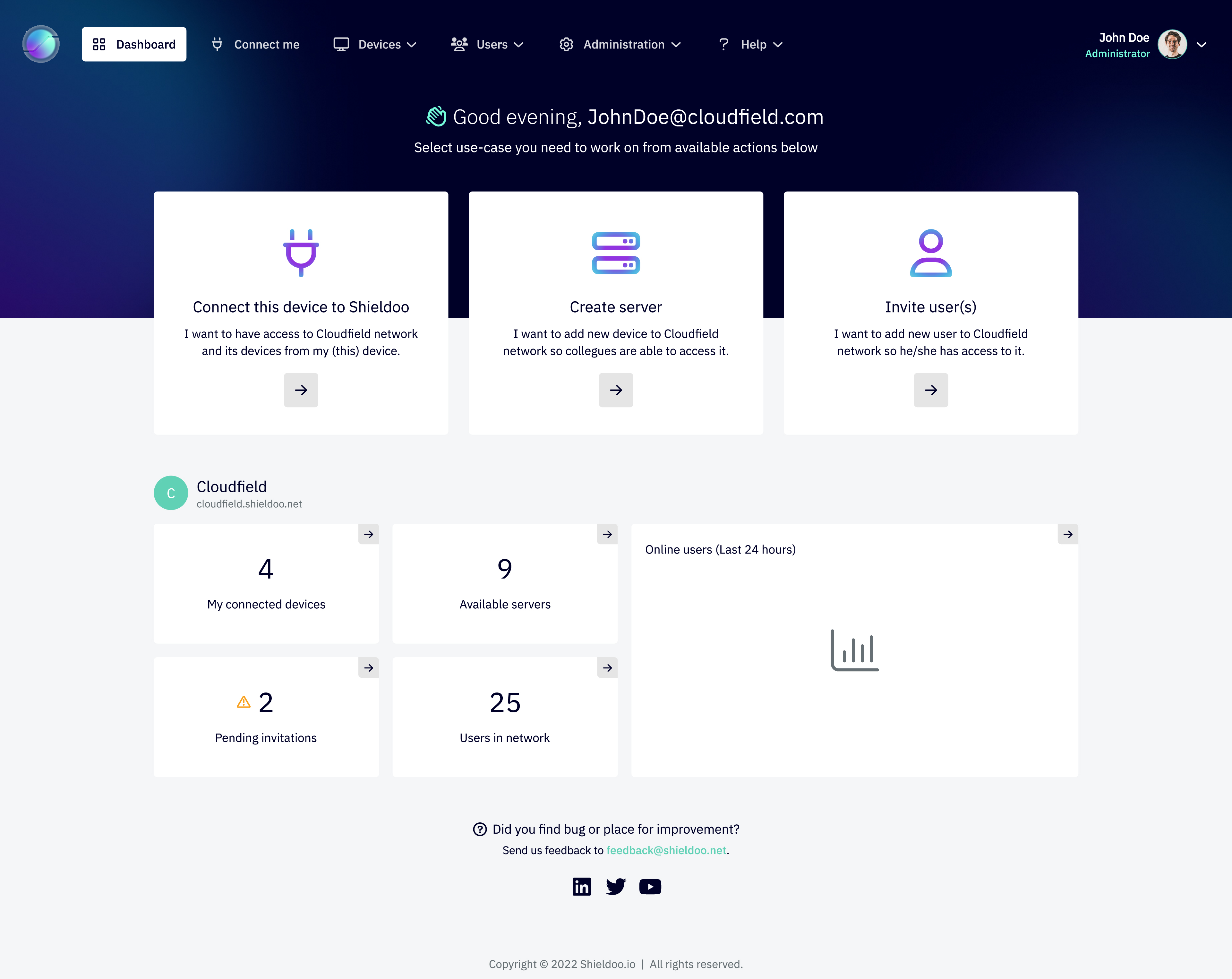 screenshot of Shieldoo