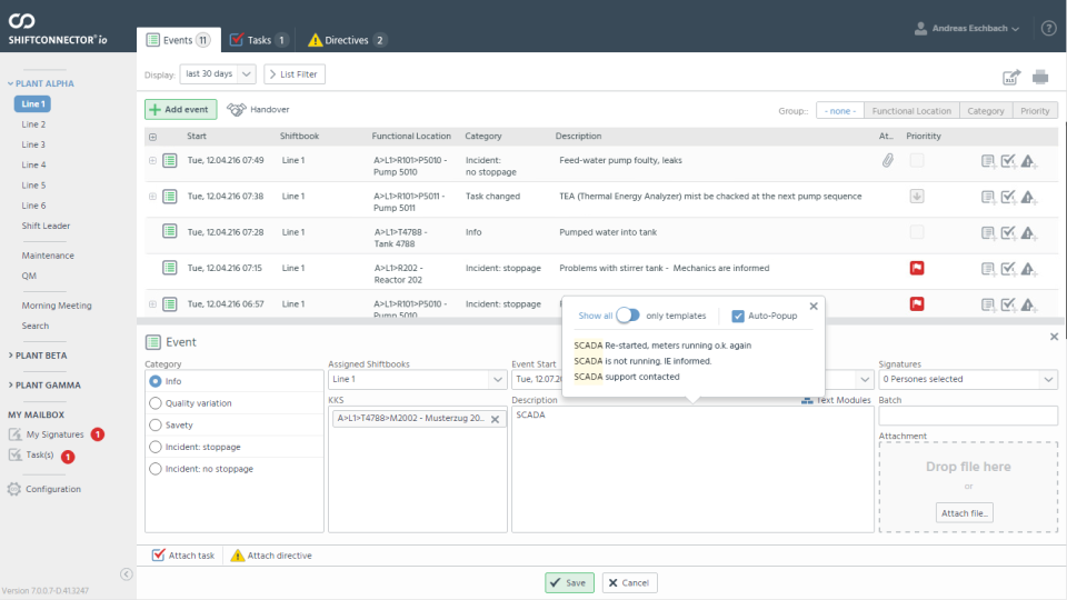 screenshot of Shiftconnector