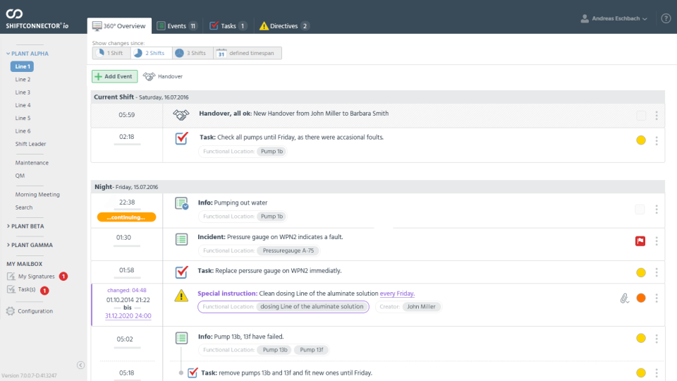screenshot of Shiftconnector