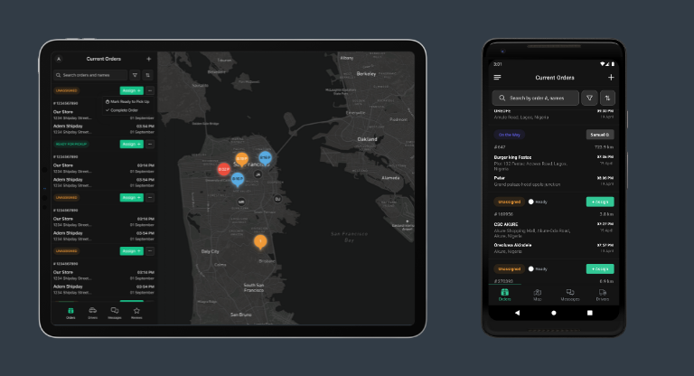 screenshot of Shipday