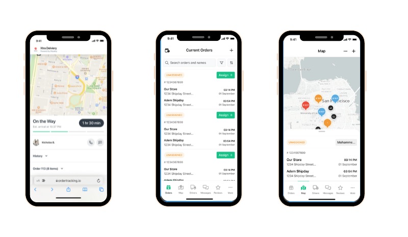 screenshot of Shipday