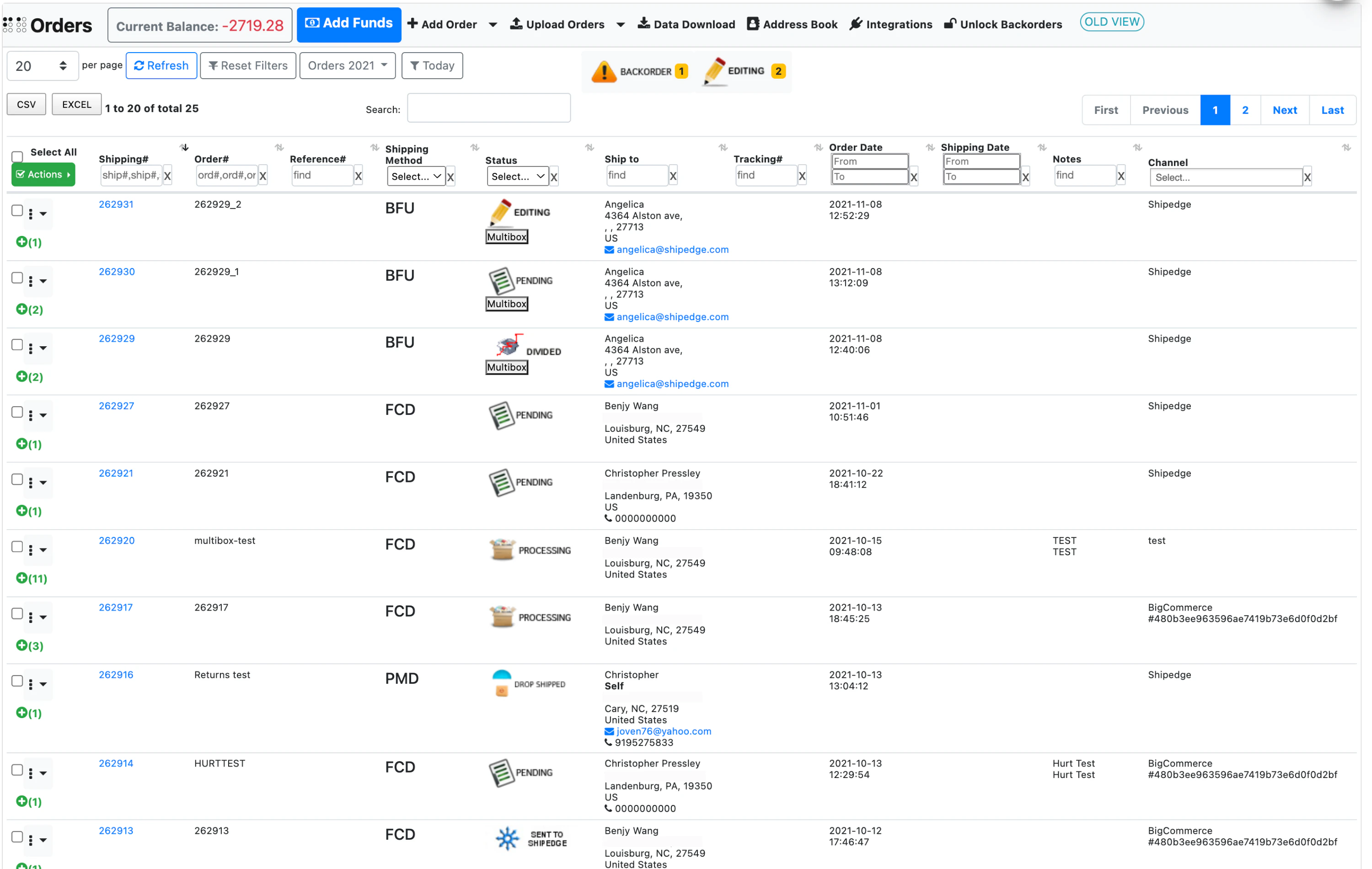 screenshot of Shipedge