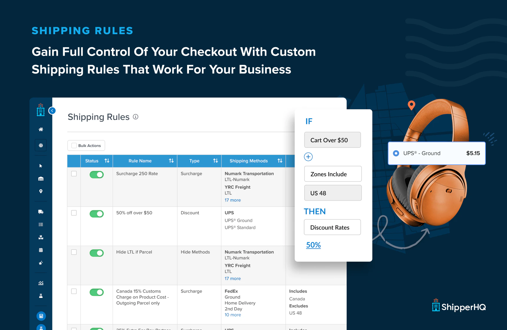 screenshot of ShipperHQ