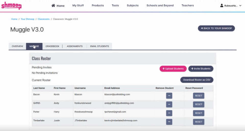 screenshot of Shmoop