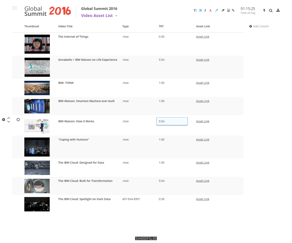 screenshot of Shoflo