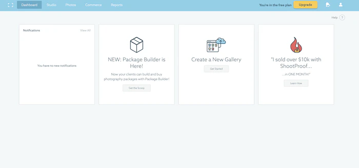 screenshot of ShootProof