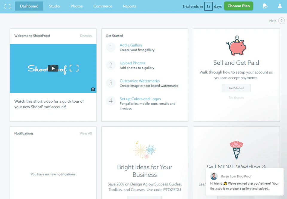 screenshot of ShootProof