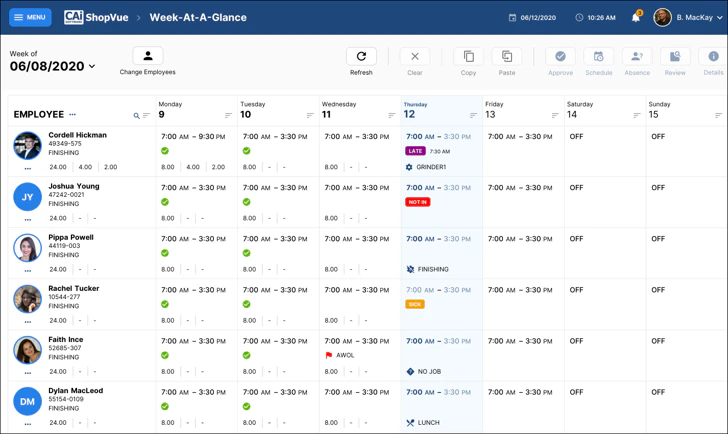 screenshot of ShopVue