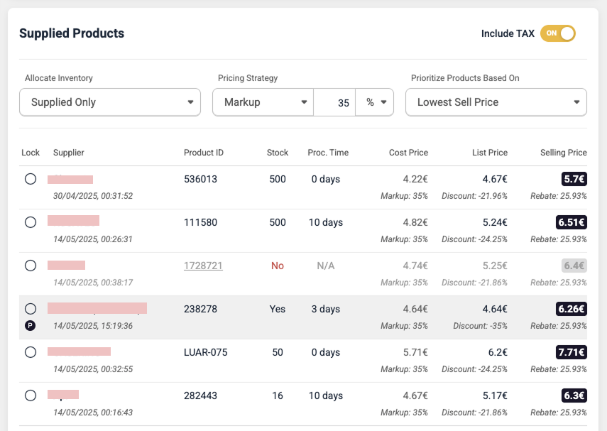 screenshot of Shopamine