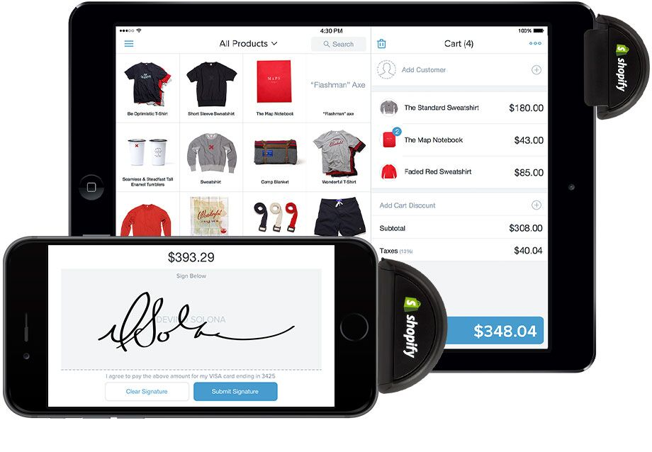 screenshot of Shopify