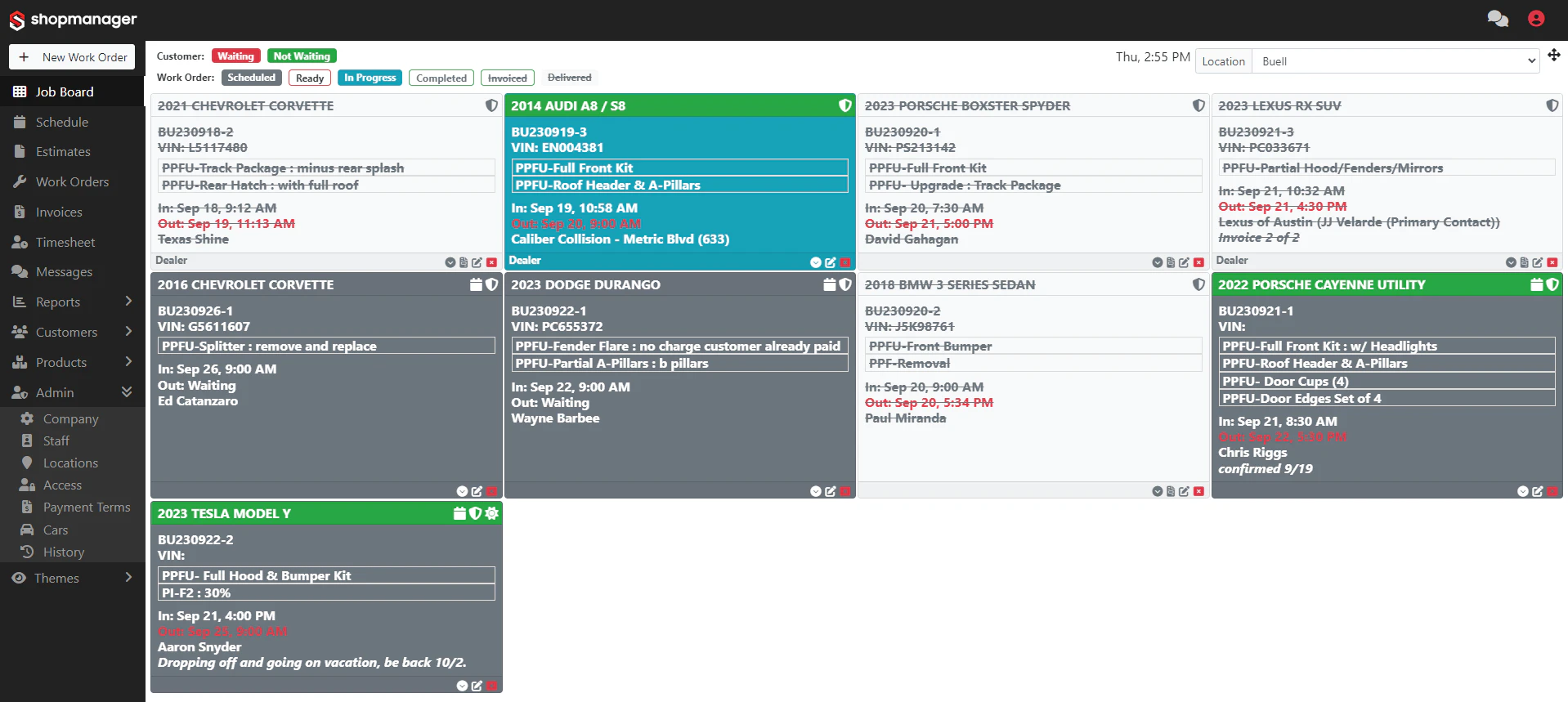 screenshot of Shopmanager