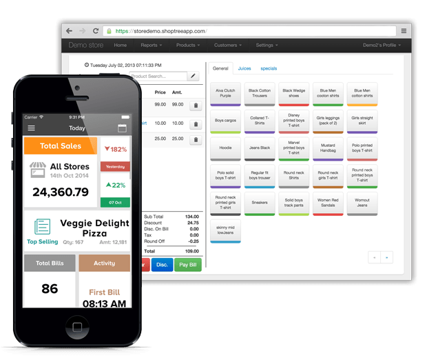 screenshot of Shoptree