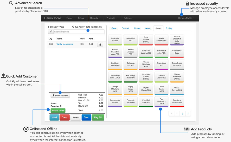 screenshot of Shoptree