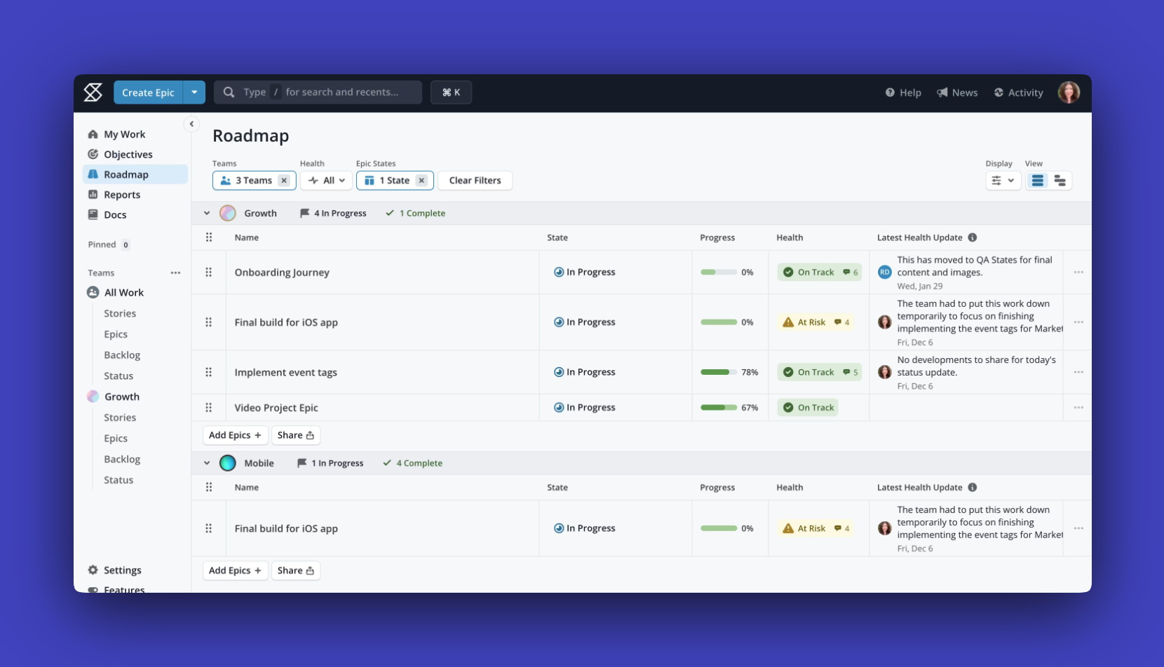 screenshot of Shortcut