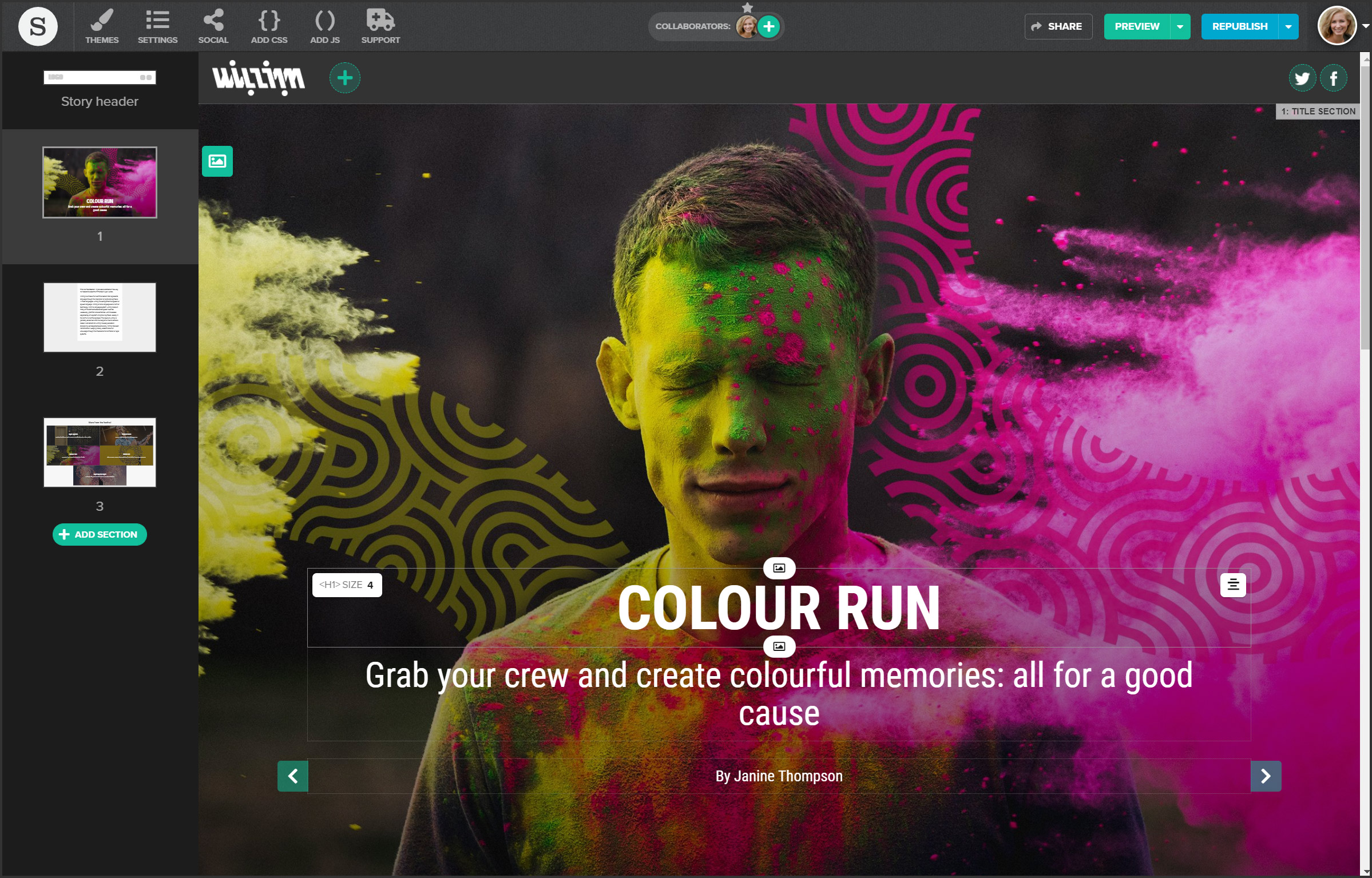 screenshot of Shorthand