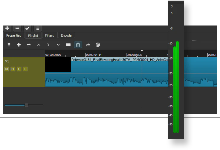 screenshot of Shotcut