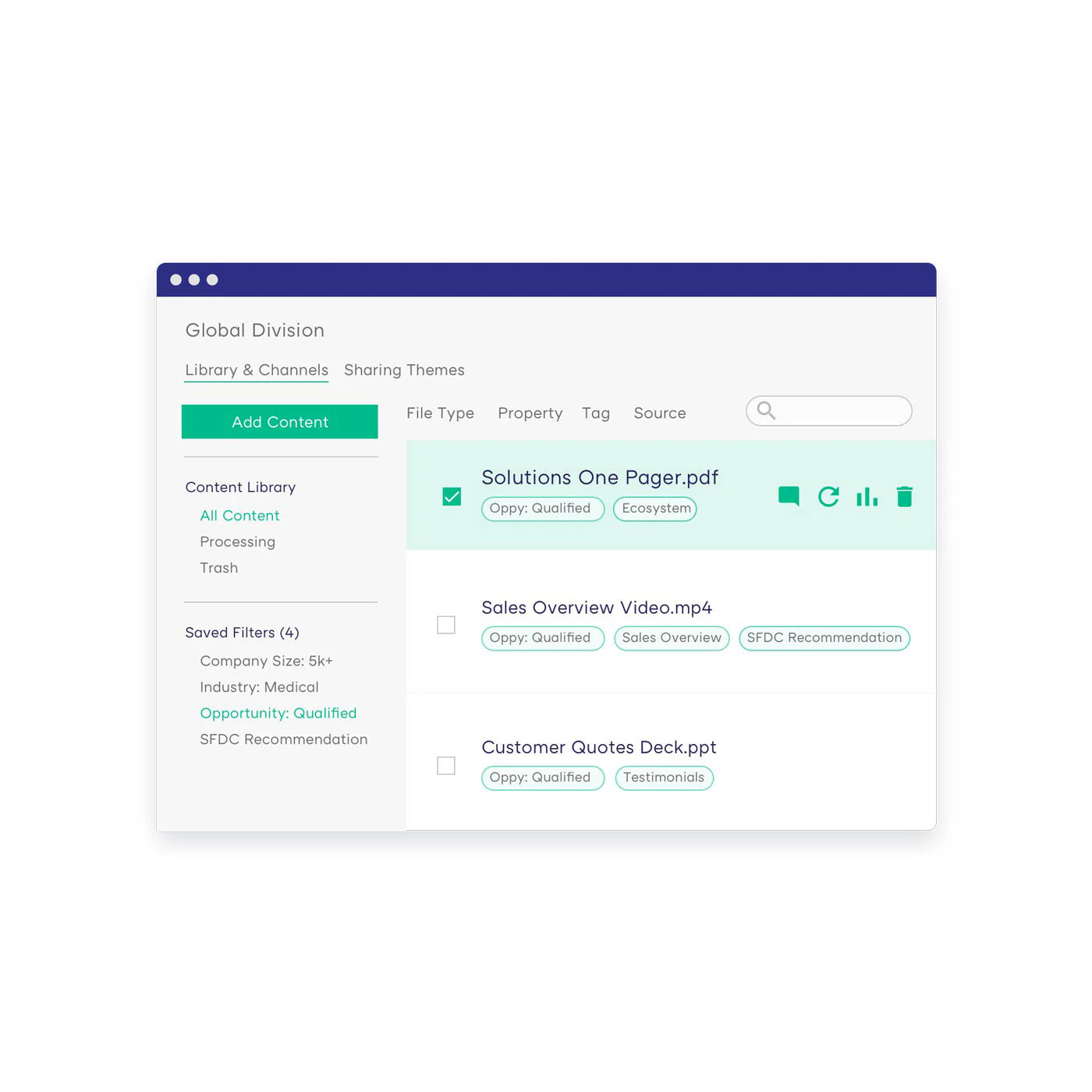 screenshot of Showpad
