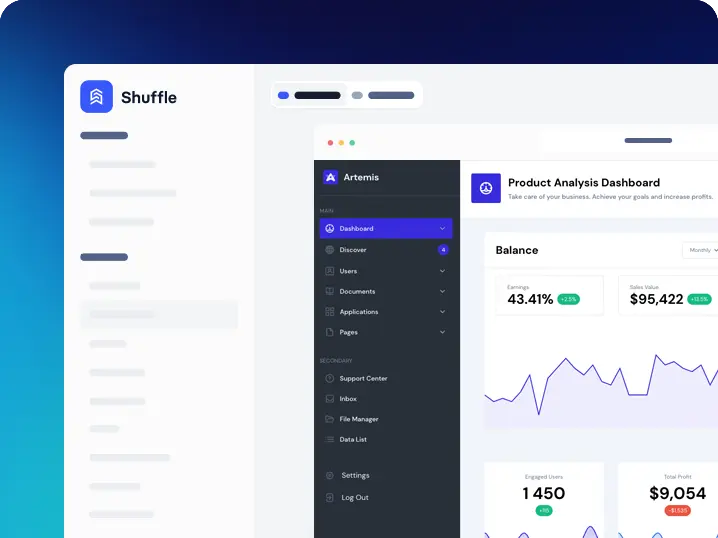 screenshot of Shuffle