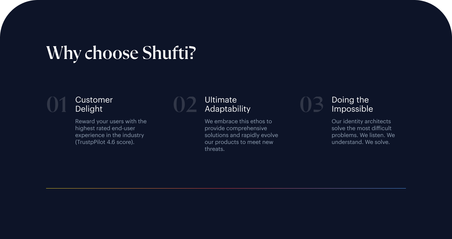 screenshot of Shufti