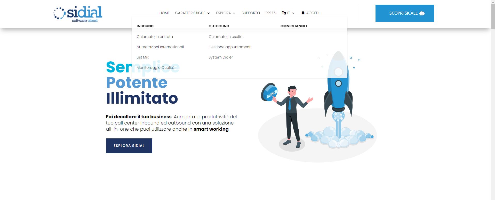 screenshot of SiDial