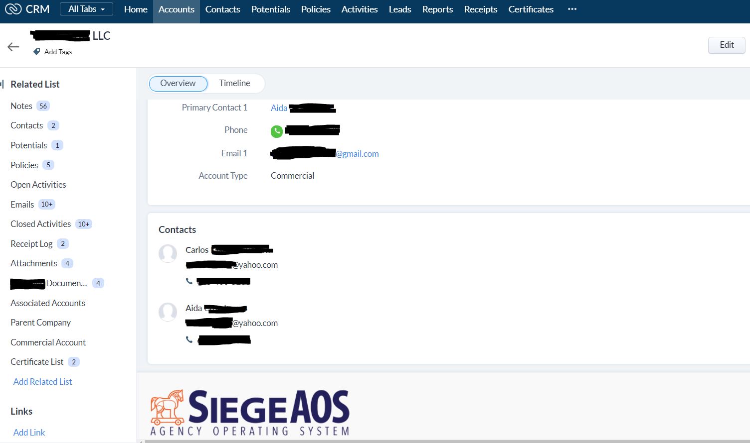screenshot of SiegeAOS