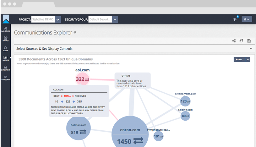 screenshot of Sightline