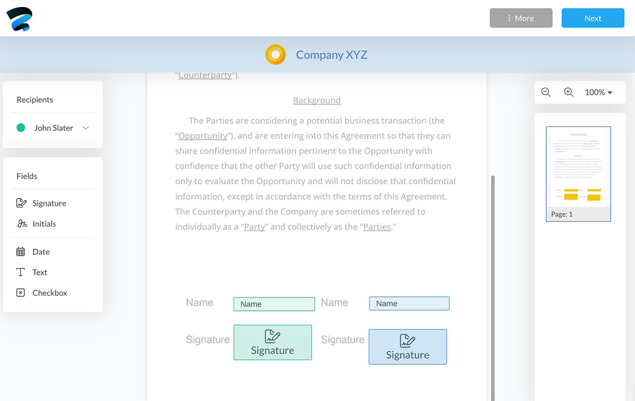 screenshot of Sign.Plus