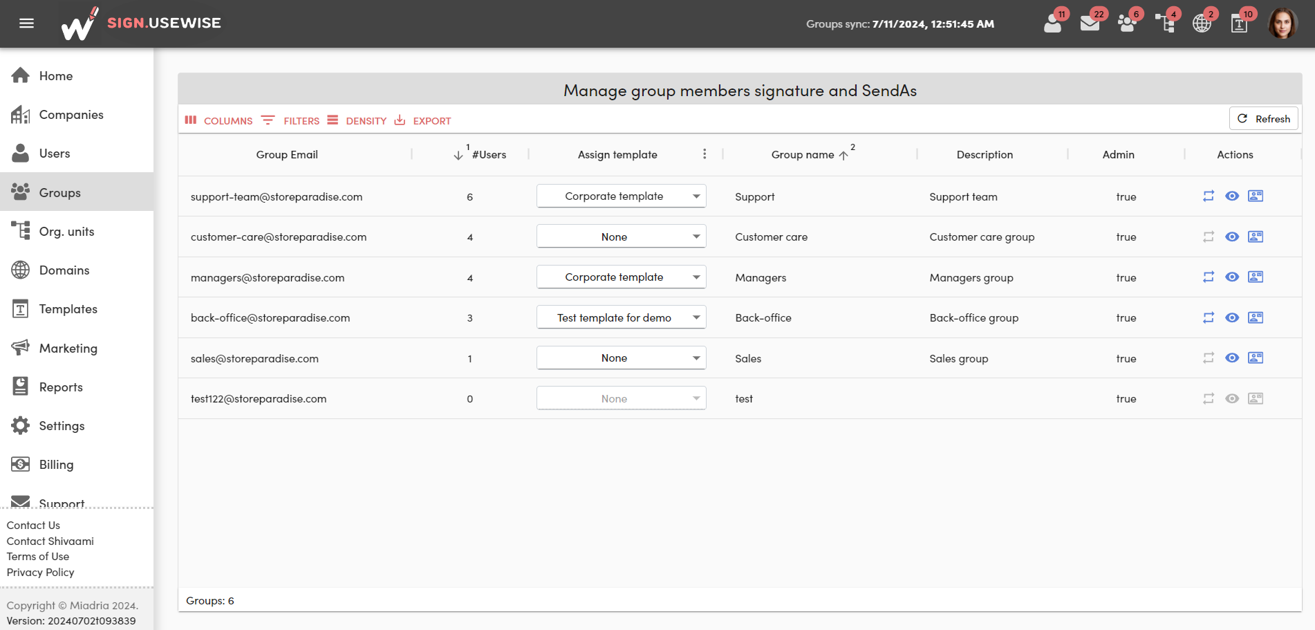 screenshot of Sign.UseWise