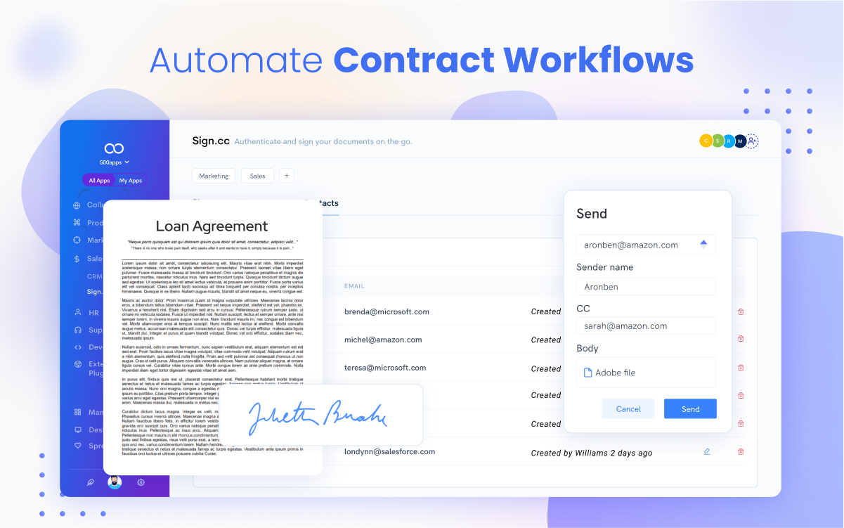 screenshot of Sign.cc