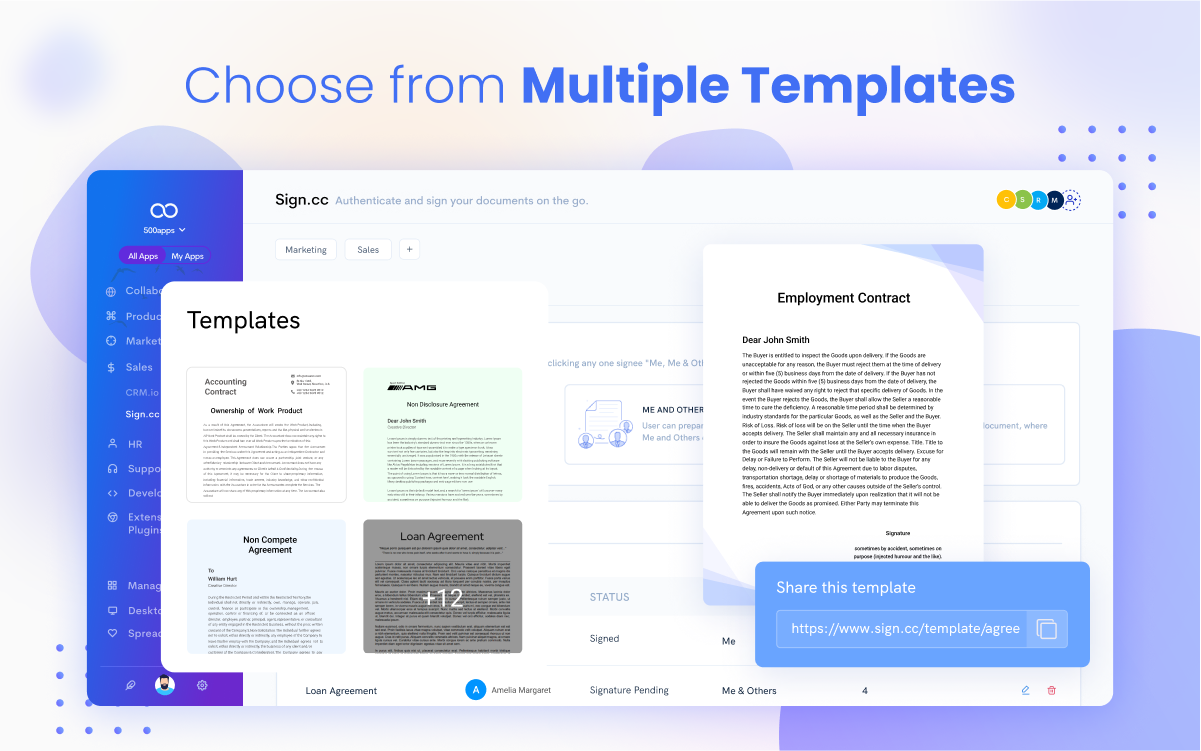 screenshot of Sign.cc
