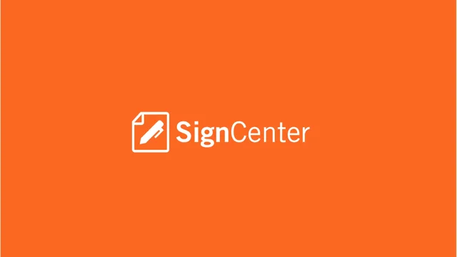 screenshot of SignCenter