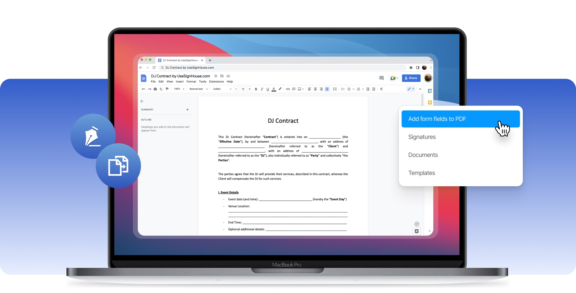 screenshot of SignHouse