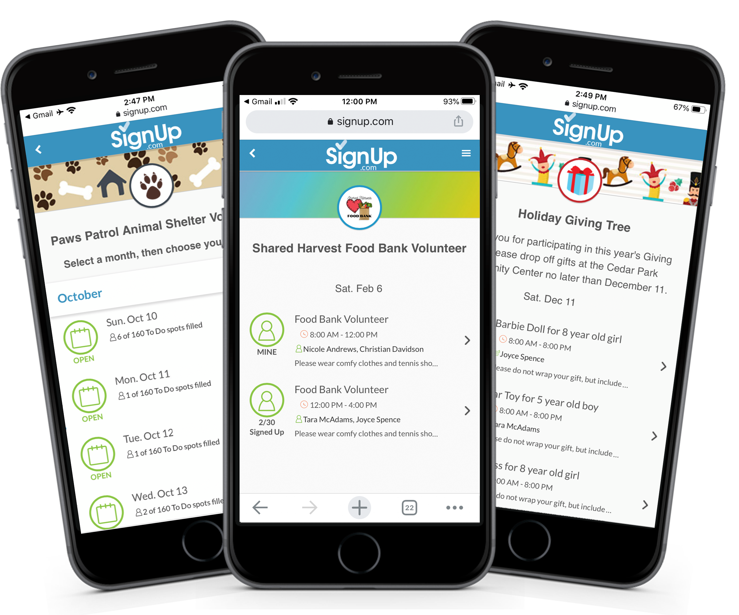 screenshot of SignUp.com