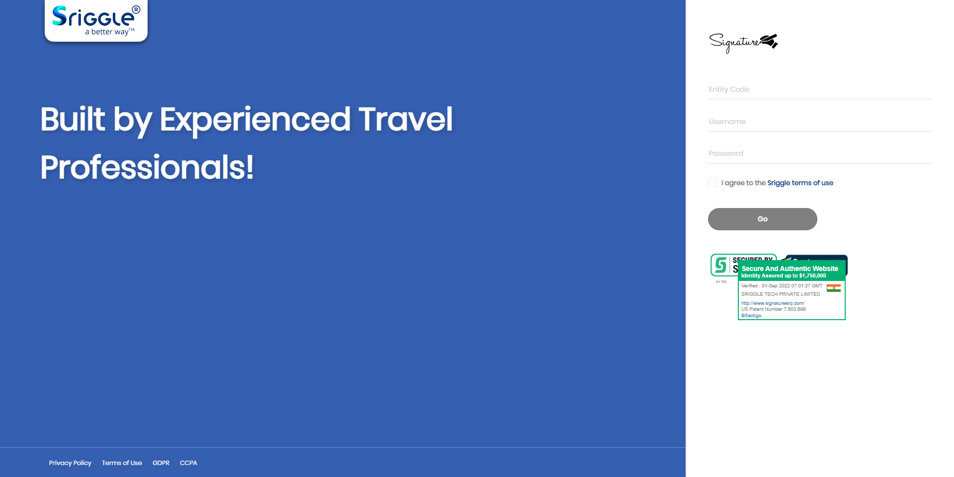 screenshot of Signature