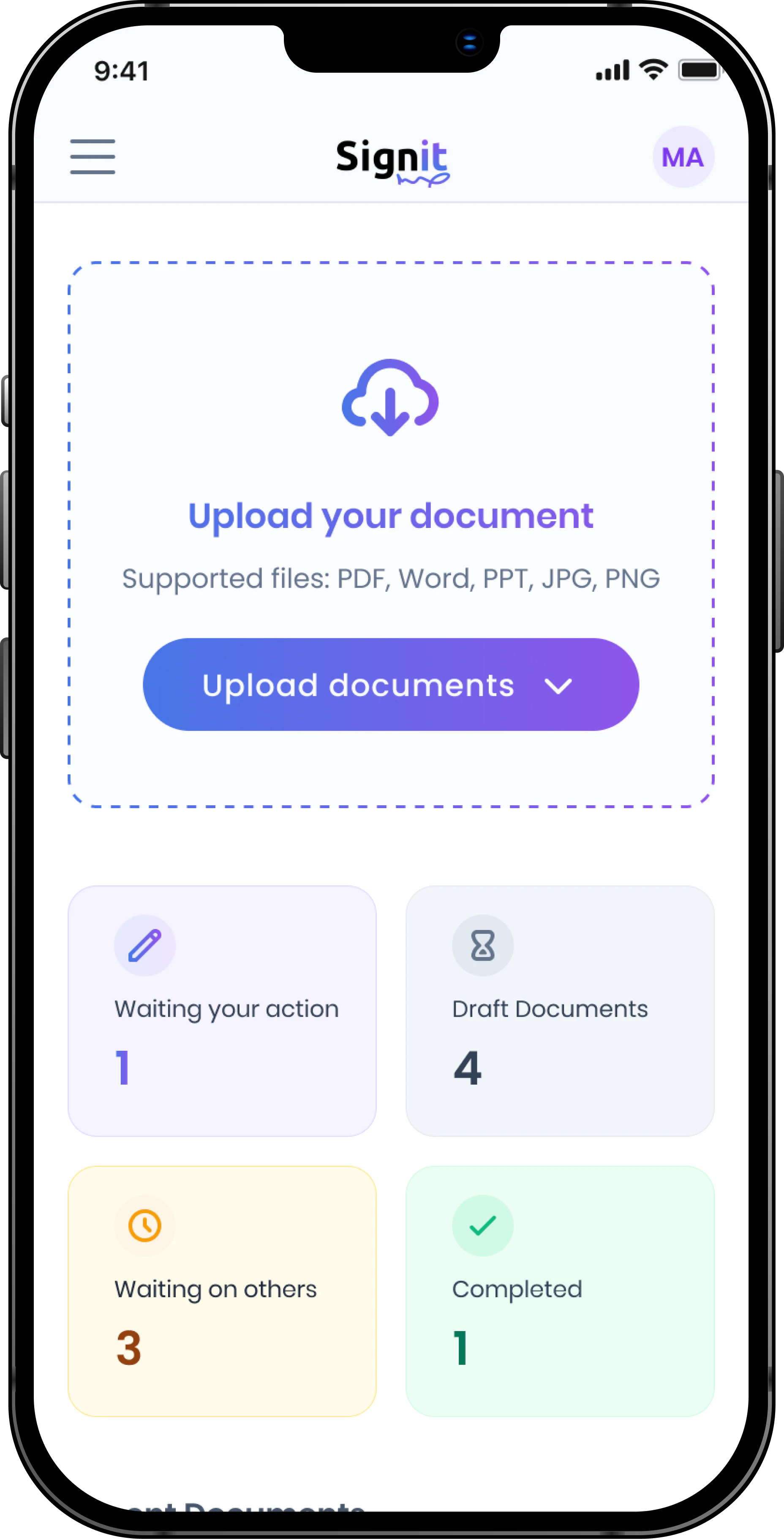 screenshot of Signit