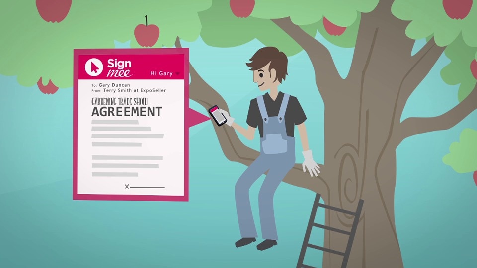 screenshot of Signmee