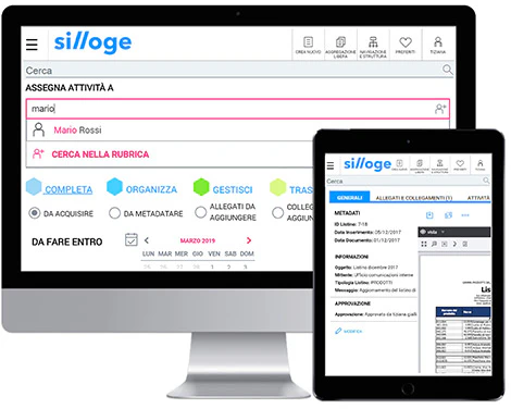 screenshot of Silloge