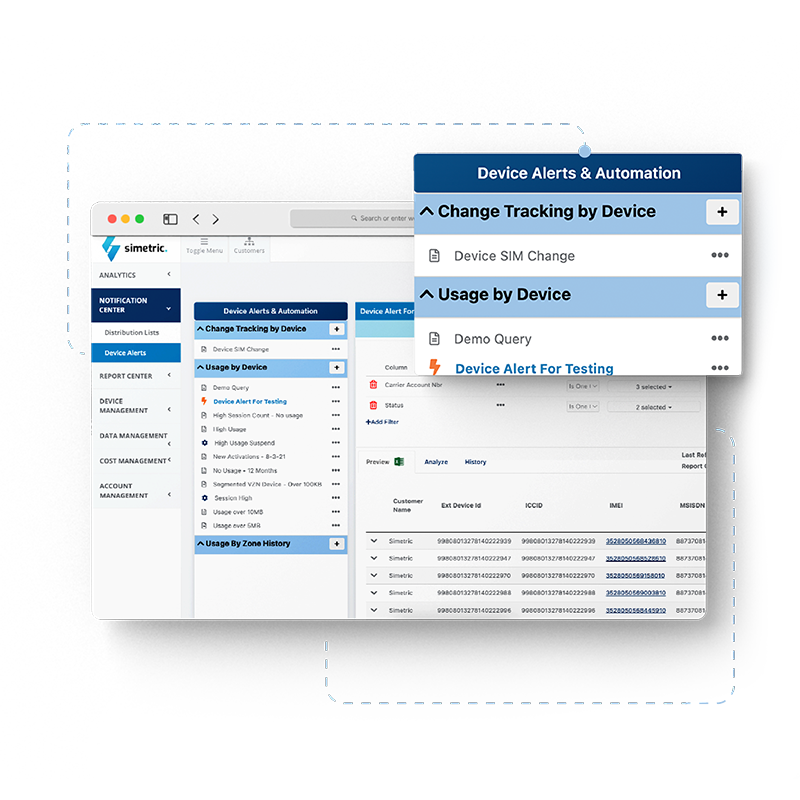 screenshot of Simetric