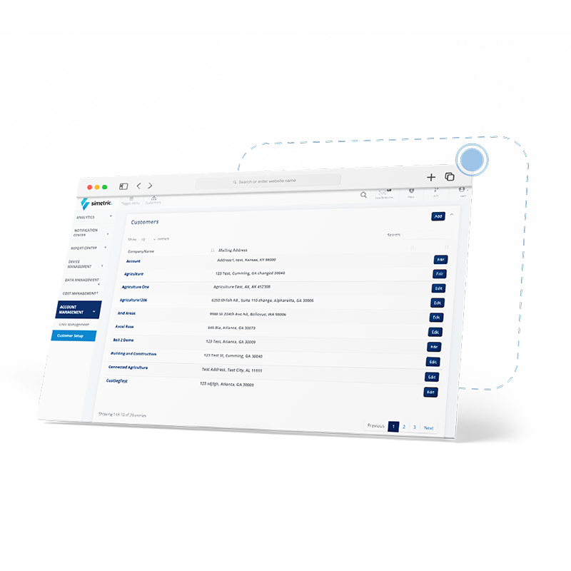 screenshot of Simetric