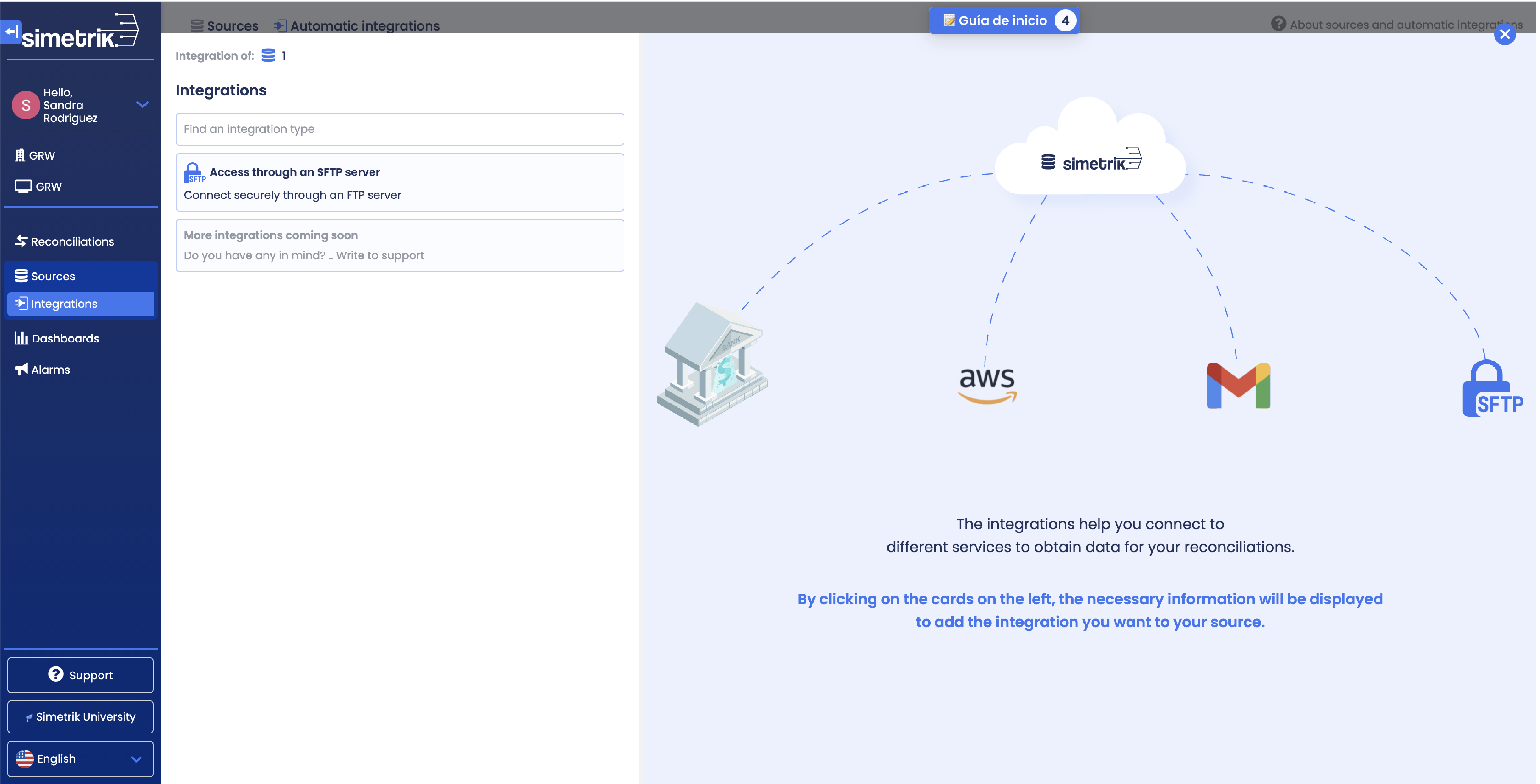 screenshot of Simetrik