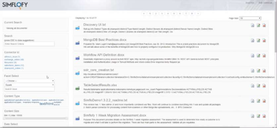 screenshot of Simflofy